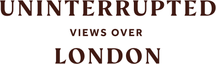 Uninterrupted views over London